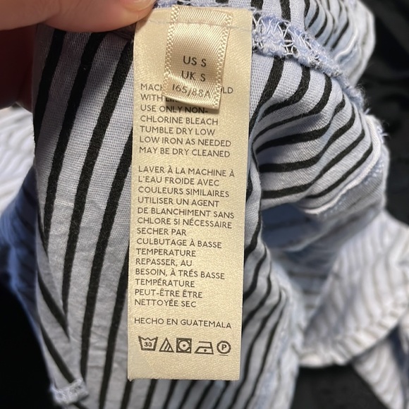 Free People Be Free Mock Neck Stripe Tunic, Size Small - Picture 8 of 11